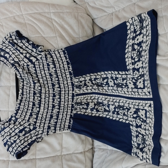 Vintage Peasant Style Blouse with Smocked Bodice by INC Size XS - Picture 7 of 11